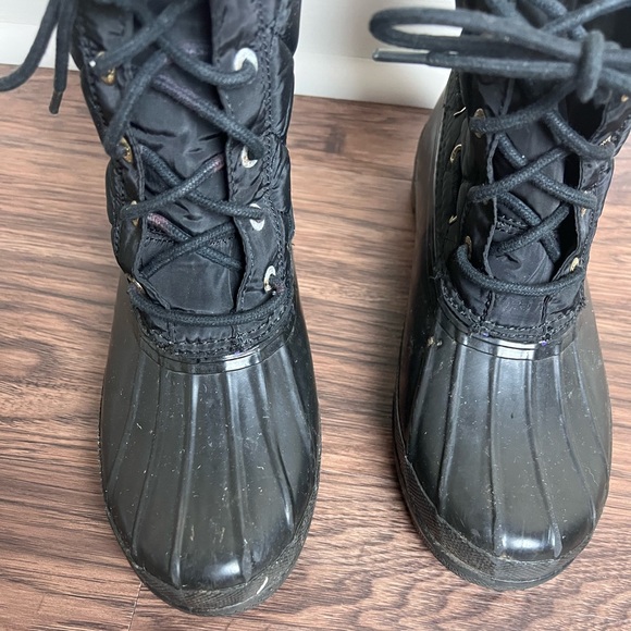 Sperry Top-Sider Gosling Quilted Duck Boots Size 8 Black 9289067 - Picture 3 of 11